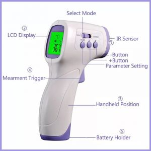 Infrarood non contact thermometer ST-TM 708